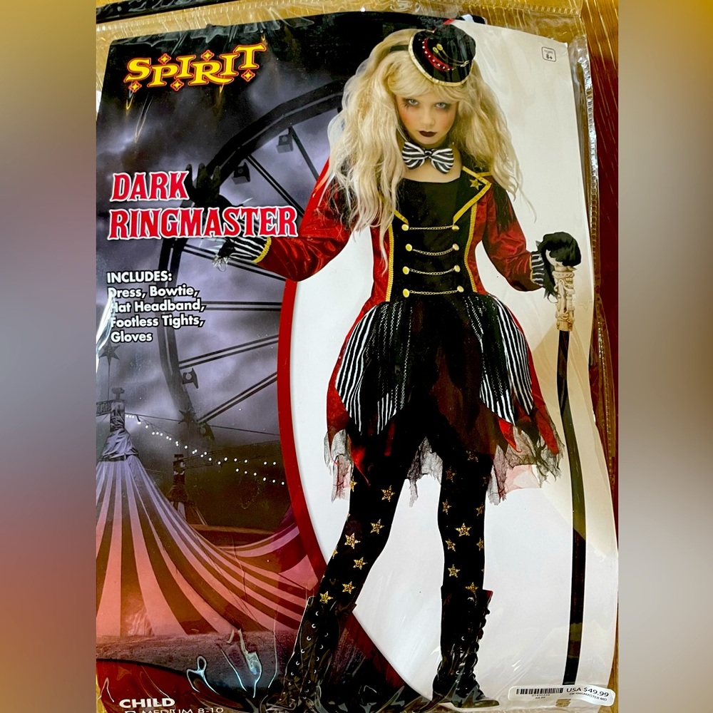 Kids Dark Ringmaster costume